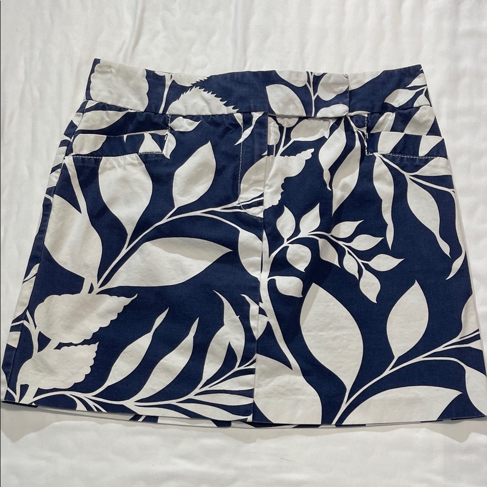 Tommy Hilfiger Navy and White Skirt 100% Cotton
